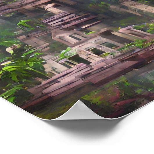 Ein Tempelposter Poster (Ecke)