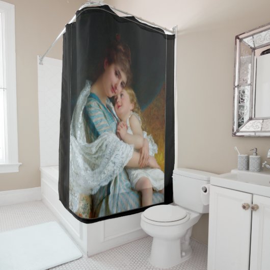 Ein Tender Embrae von Emile Munier Duschvorhang (Beispiel)