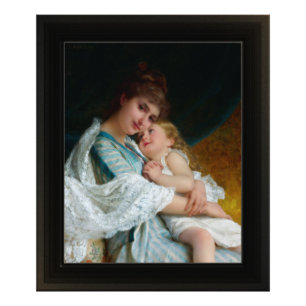 Ein Tender Embrae von Emile Munier Fotodruck