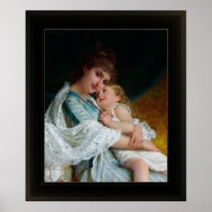 Ein Tender Embrae von Emile Munier Poster
