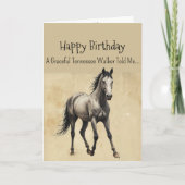Ein Tennessee Wander Pferdecharakter Geburtstag Karte (Vorderseite)