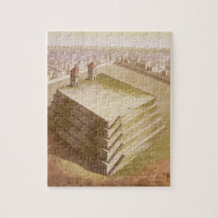 Ein Teocalli in Mexiko (Farbstich) Puzzle