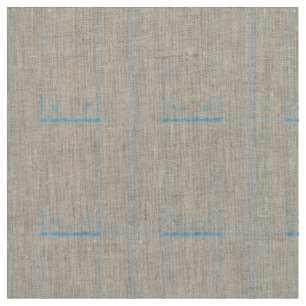 Ein Teppich mit einem blau-weißen Motiv der kreati Stoff