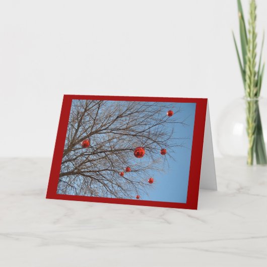 Ein texanischer Weihnachtsbaum Feiertagskarte (Vorderseite)