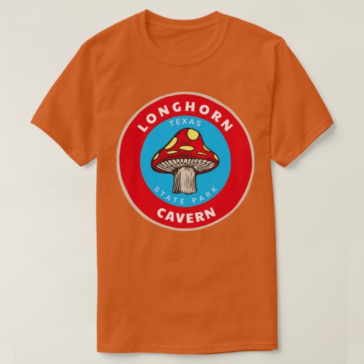 Ein texas-Pilz in Longhorn Cavern Staat Park T-Shirt (Design vorne)