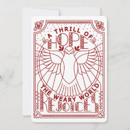 Ein Thrill der Hoffnung, die schwache Welt freut s Feiertagskarte