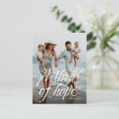 Ein Thrill des religiösen Fotos der Hoffnung Feiertagspostkarte (Stehend Vorderseite)