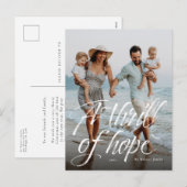 Ein Thrill des religiösen Fotos der Hoffnung Feiertagspostkarte (Vorne/Hinten)