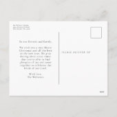 Ein Thrill des religiösen Fotos der Hoffnung Feiertagspostkarte (Rückseite)