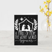 Ein Thrill Hoffnung Krippe Christlich Merry Christ Karte (Gelbe Blume)