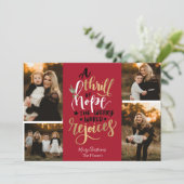 Ein Thrill-Weihnachtskarte Einladung (Stehend Vorderseite)