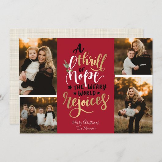 Ein Thrill-Weihnachtskarte Einladung (Vorne/Hinten)