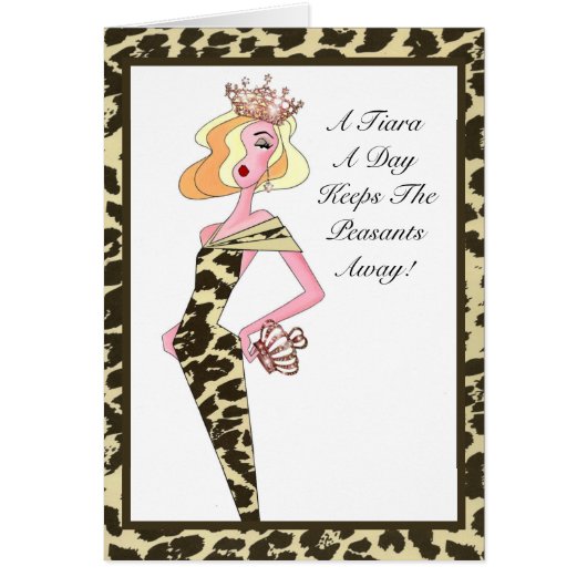 "Ein Tiara-Tag Behalte den Bauern weg!" (Vorne)