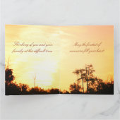 Ein tiefes Beileid Karte (Innenseite)