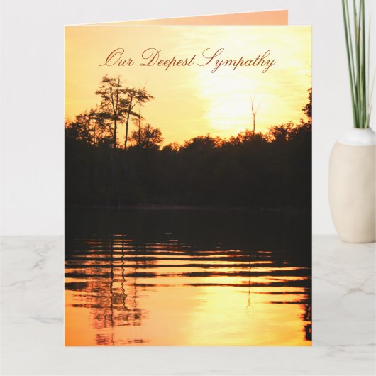Ein tiefes Beileid Karte (Vorderseite)