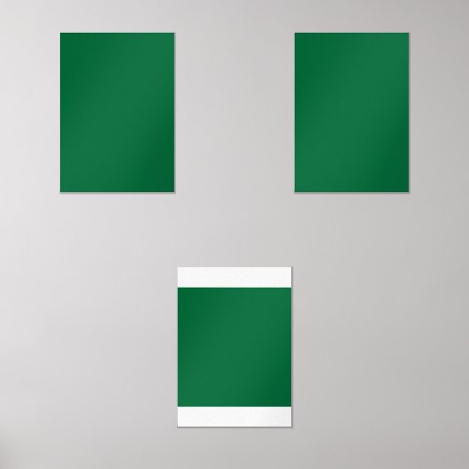 Ein tiefgrüner Hintergrund im Kontrast zu einem kn Bilderwand Sets (Vorderseite)