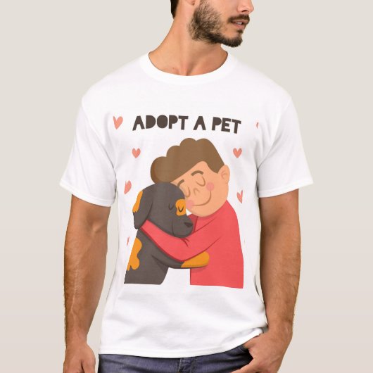 Ein Tier adoptiert T-Shirt (Vorderseite)