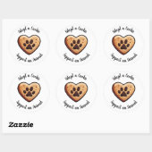 Ein Tierheim unterstützen mit Adopt a Cookie Runder Aufkleber (Blatt)