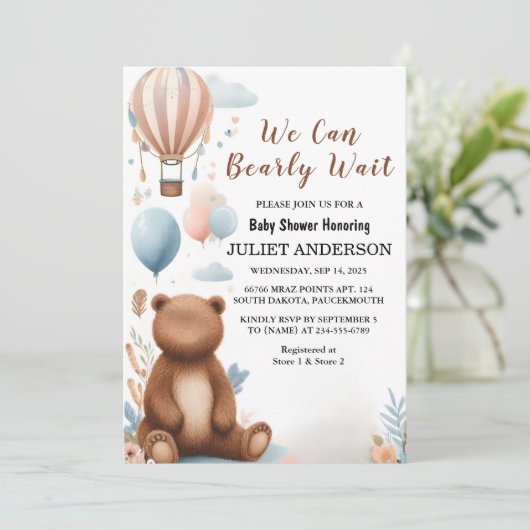 Ein Tierkrug Boho, den wir frühzeitig abwarten kön Einladung (Stehend Vorderseite)