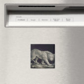 Ein Tiger (Bleistift auf Papier) Magnet (In Situ (Geschirrspüler))