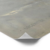 Ein Tiger, der im Schnee von Hugo Ungewitter prowl Poster (Ecke)