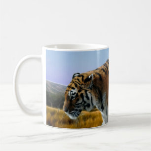 Ein Tiger, der in Wasser watet Kaffeetasse