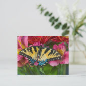 Ein Tiger-Frack-Schmetterling Postkarte (Stehend Vorderseite)