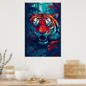 Ein Tiger im Dschungel Poster Kunst, Dichtung und (Küche)