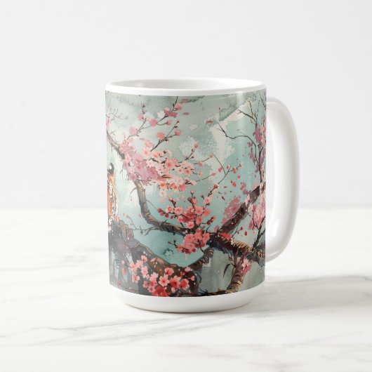 Ein Tiger im Wald Kaffeetasse (VorderseiteRechts)