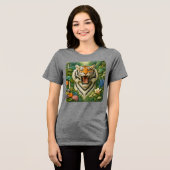 Ein Tiger Tri-Blend Shirt (Vorderseite voll)