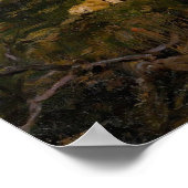 Ein Tiger unter den Rushs im Mondschein Poster (Ecke)