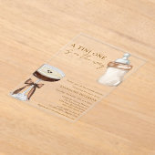 Ein Tini auf dem Weg Espresso Martini Babydusche Acryleinladungen (Ablage )