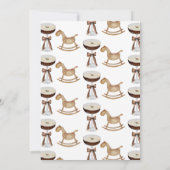 Ein Tini auf dem Weg Espresso Martini Babydusche Einladung (Rückseite)