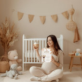 Ein Tini auf dem Weg Espresso Martini Babydusche Einladung