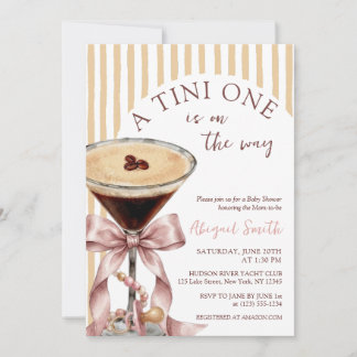 Ein TINI Baby ist unterwegs Baby Shower Einladung