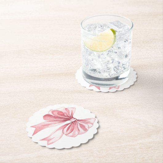Ein Tini-Baby-Mädchen-Bogen Untersetzer (Vor Ort)