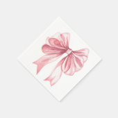 Ein Tini Baby Mädchen Schleife Serviette (Ecke)