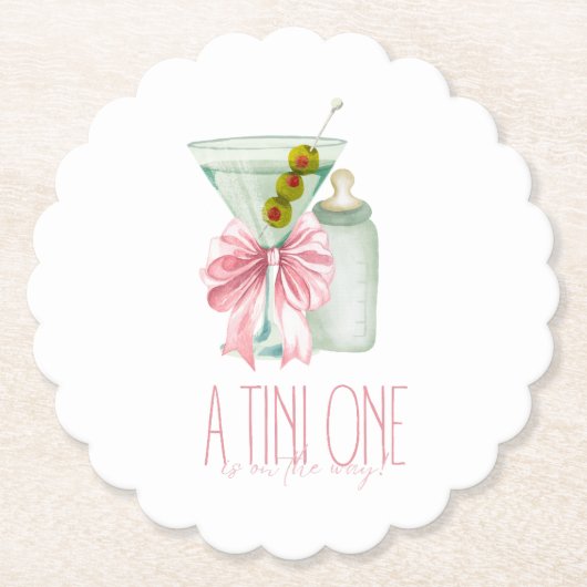 Ein Tini-Baby-Mädchen Untersetzer (Vorderseite)