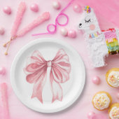 Ein Tini-Babymädchen-Bogen Pappteller (Party)