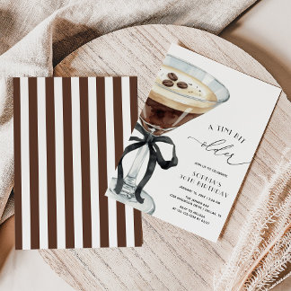 Ein Tini-Bisschen Älter Espresso Martini Geburtsta Einladung