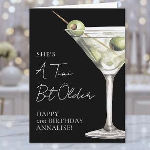 Ein Tini bisschen älter Martini Alles Gute zum Geb Karte