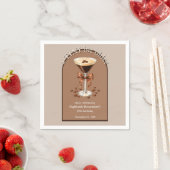 Ein Tini bisschen älter Martini Espresso Braun Bog Serviette (Beispiel)