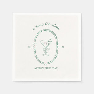 "Ein Tini bisschen älter" Martini Geburtstag Serviette