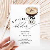Ein Tini-Bisschen Älterer Espresso Martini 21. Geb Einladung