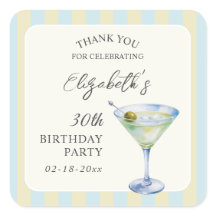 Ein Tini bisschen älterer Martini Geburtstag Danke