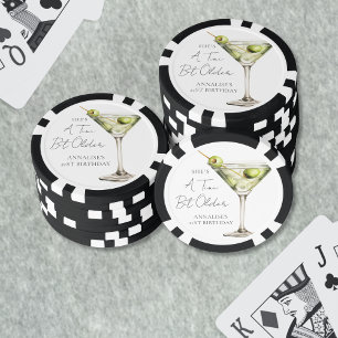 Ein Tini bisschen älterer Martini Geburtstag Pokerchips