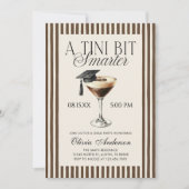 Ein Tini bisschen intelligenterer Espresso Martini Einladung (Vorderseite)