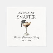 Ein Tini Bisschen Schlauer Espresso Martini Abschl Serviette (Vorderseite)