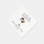 Ein Tini Bisschen Schlauer Espresso Martini Abschl Serviette (Ecke)