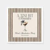 Ein Tini-Bisschen Schlauer Espresso Martini Abschl Serviette (Vorderseite)